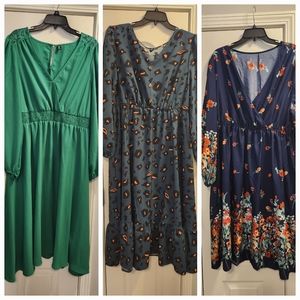 3 Plus Size Dress Bundle
